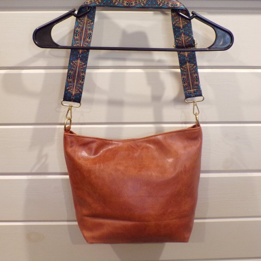 Faux Leather Shoulder Bag for Women, Brand New Gift for Her, Roomy with Zipper